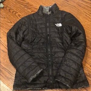 Girls reversible North Face jacket